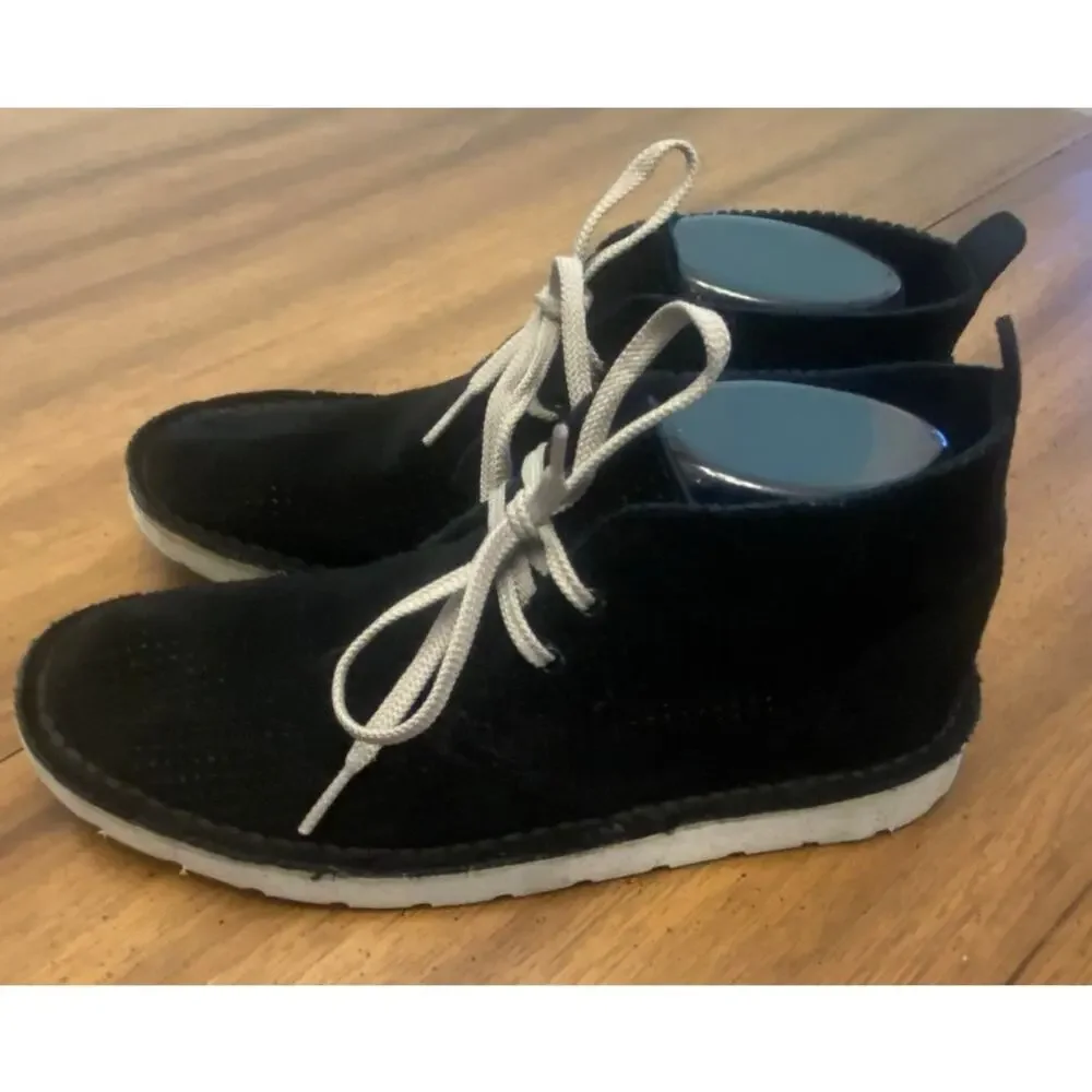 Clarks Originals Black Suede Chukka Ankle Boots Women’s 8‎ EU 39 Crepe Sole